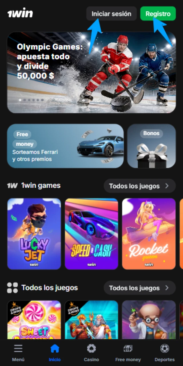 Crea tu cuenta personal en 1win Venezuela y comienza a ganar.