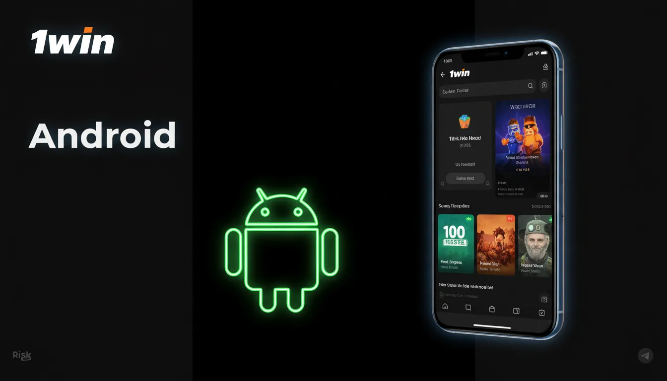 Instalación de la app 1win en Android 8.0+: descarga APK, permite orígenes desconocidos, instala y configura notificaciones.