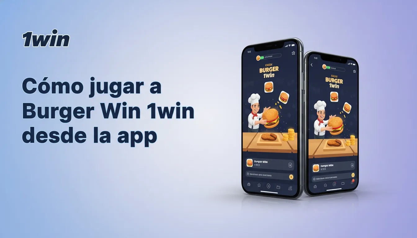 Juega Burger Win 1win en tu móvil con la app oficial: APK para Android o PWA para iOS.