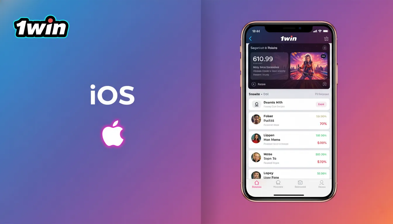 iPhone mostrando cómo añadir 1win a la pantalla de inicio desde Safari mientras la app iOS está en desarrollo.