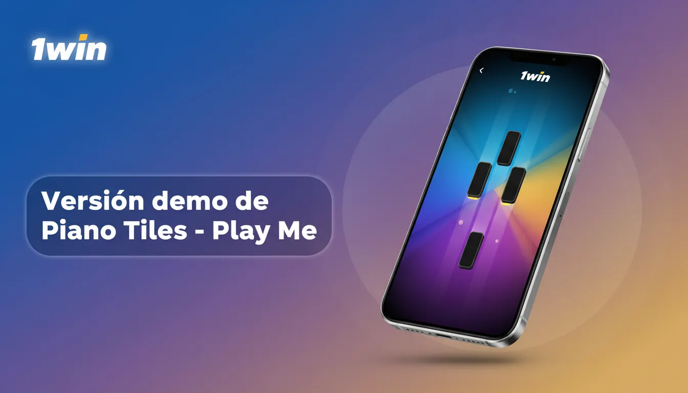 Versión demo de 1win Piano Tiles: practica gratis y familiarízate con el ritmo de las canciones.