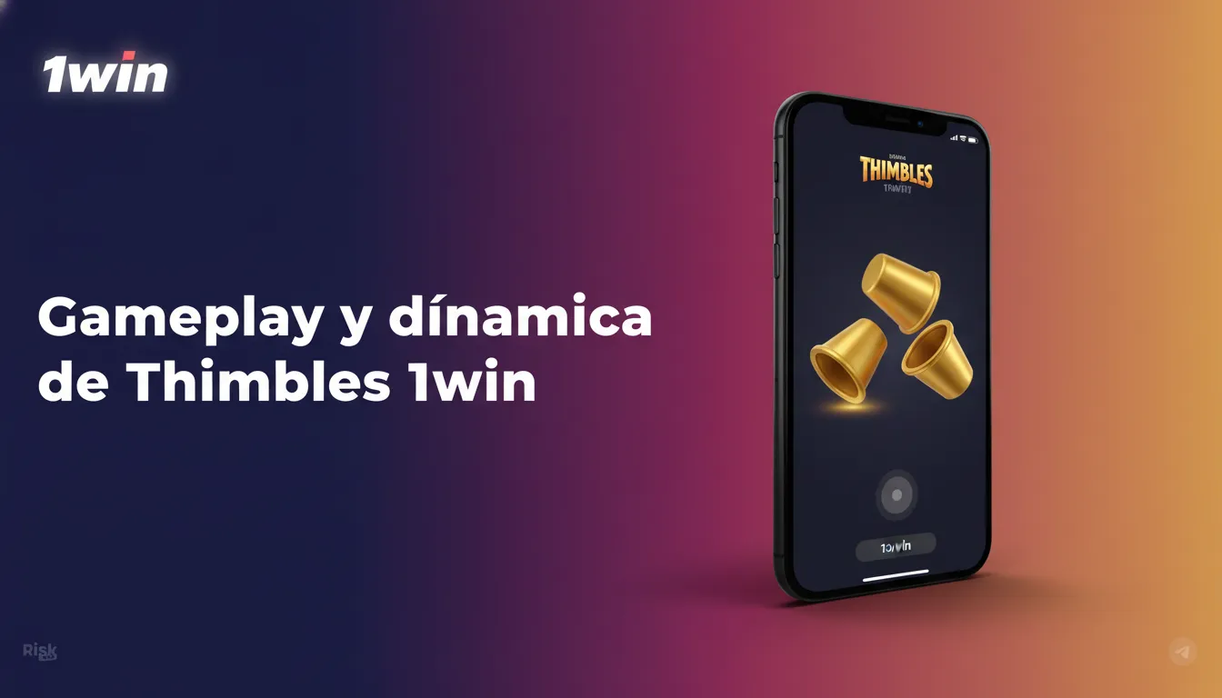 Thimbles 1win gameplay: sigue los vasos, elige el correcto y gana premios multiplicados.