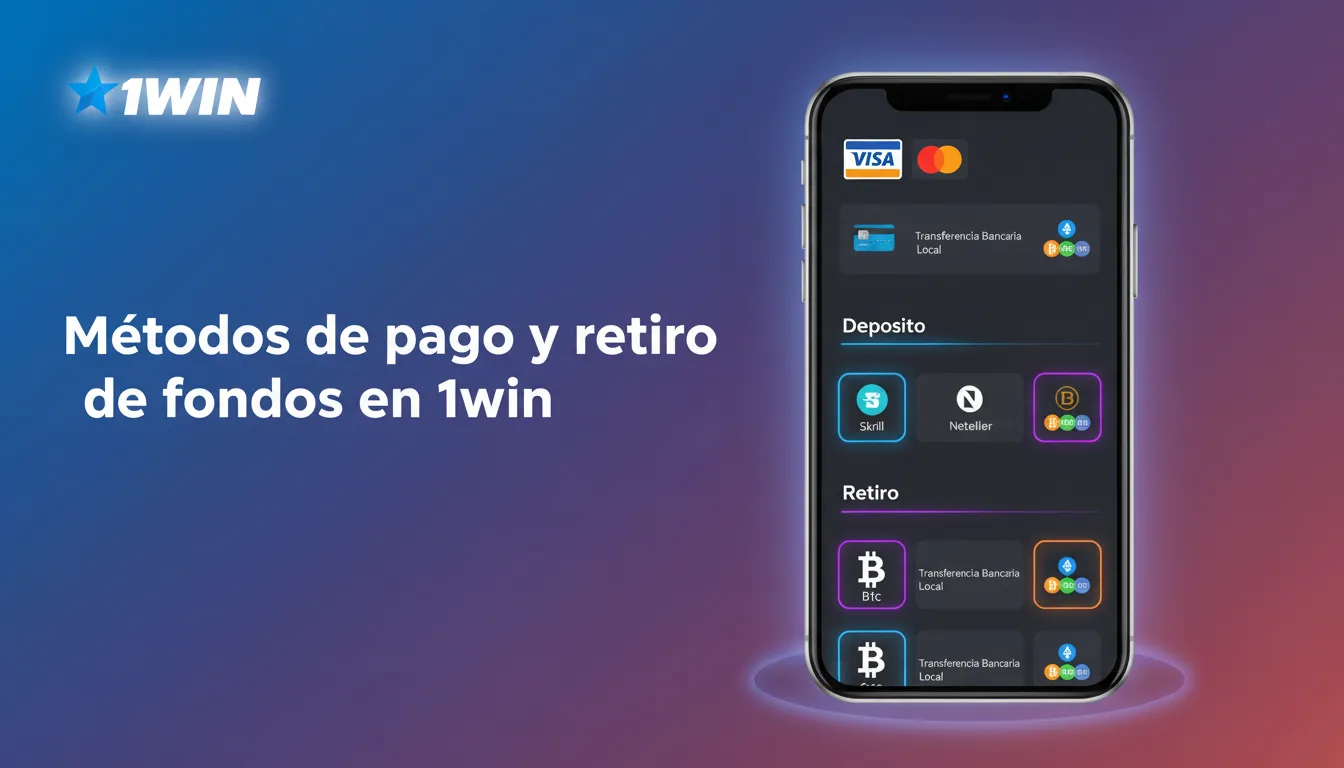 Métodos de depósito y retiro disponibles en 1win para jugadores en Venezuela.