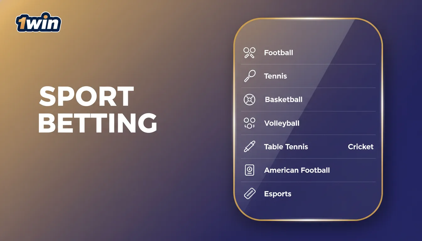 Tipos de apuestas deportivas en 1win oficial: béisbol, fútbol, baloncesto, tenis, MMA y boxeo con prepartido y en vivo.