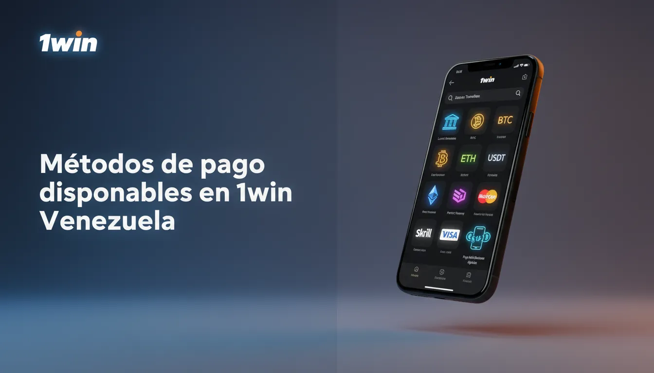 Métodos de pago en 1win Venezuela: transferencias, criptomonedas, monederos electrónicos, tarjetas.