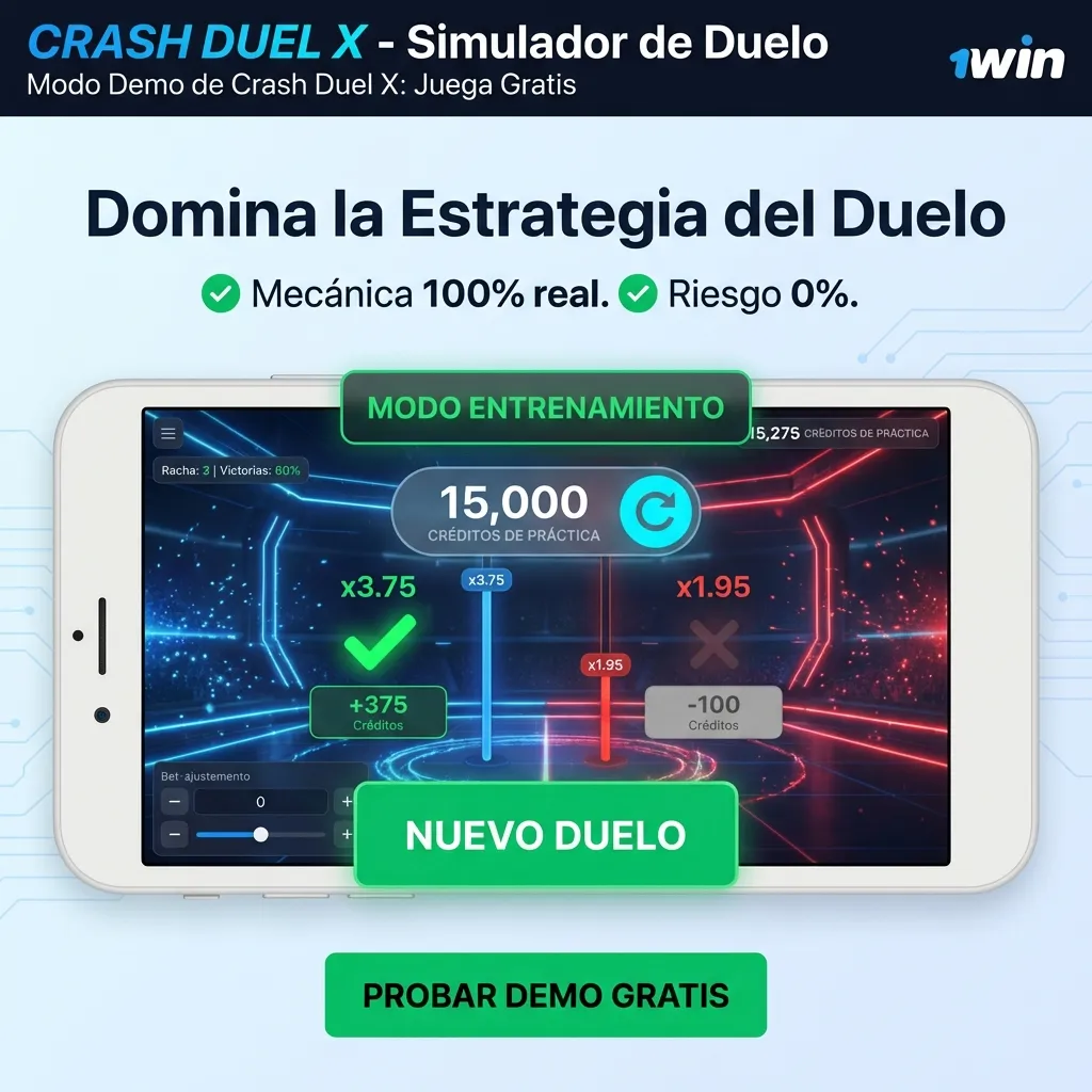 Modo Demo de Crash Duel X en 1win - juega gratis sin depósito