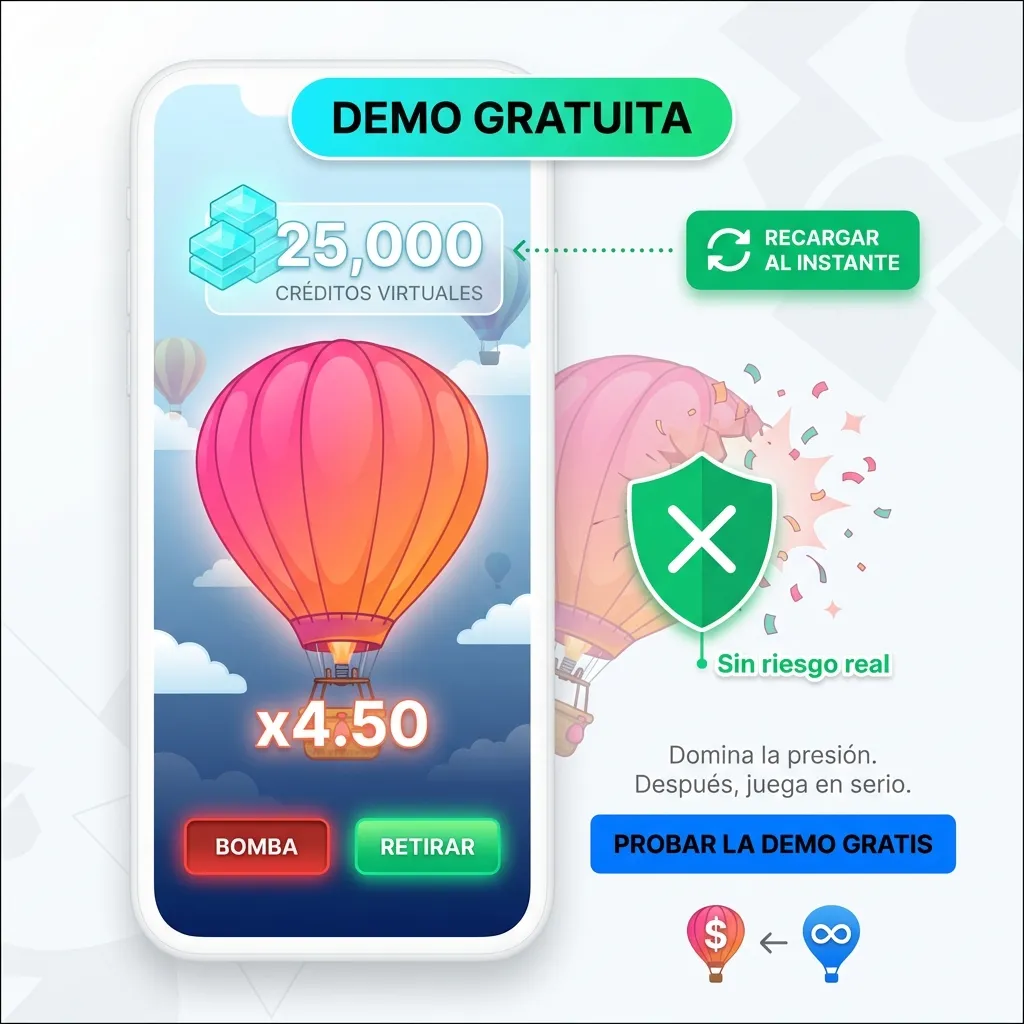 Practique sin riesgo con la versión demo de 1Win Balloon