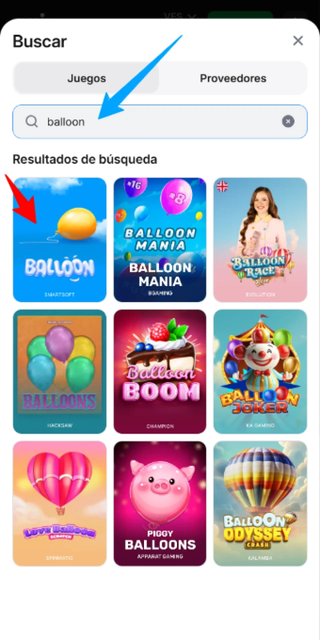 Encuentra el juego 1Win Balloon en el casino de 1win.