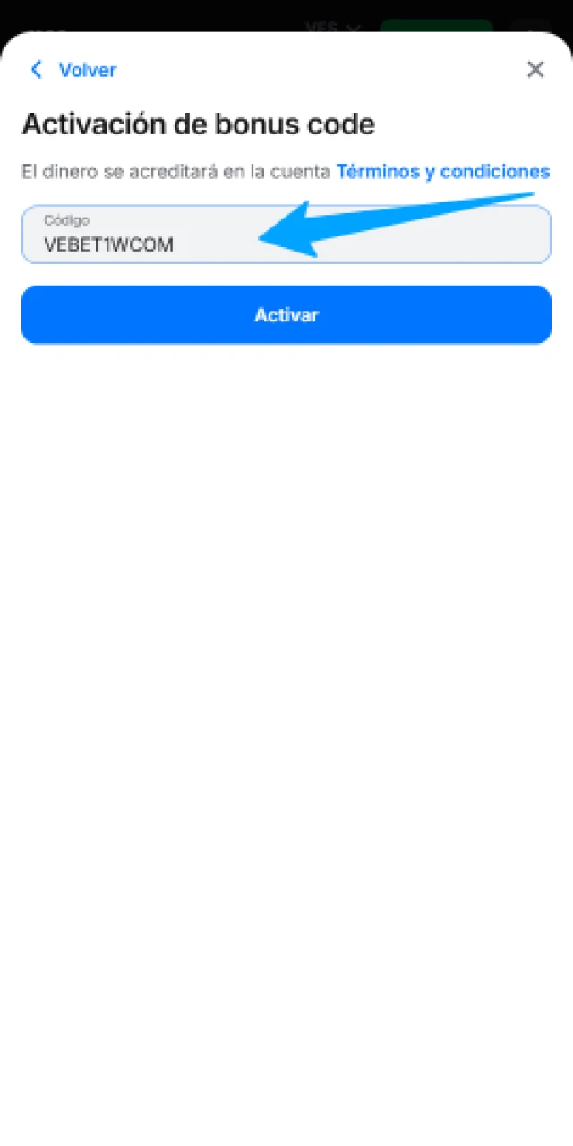 Ingresa el código promocional en 1win durante tu registro para obtener beneficios extras.