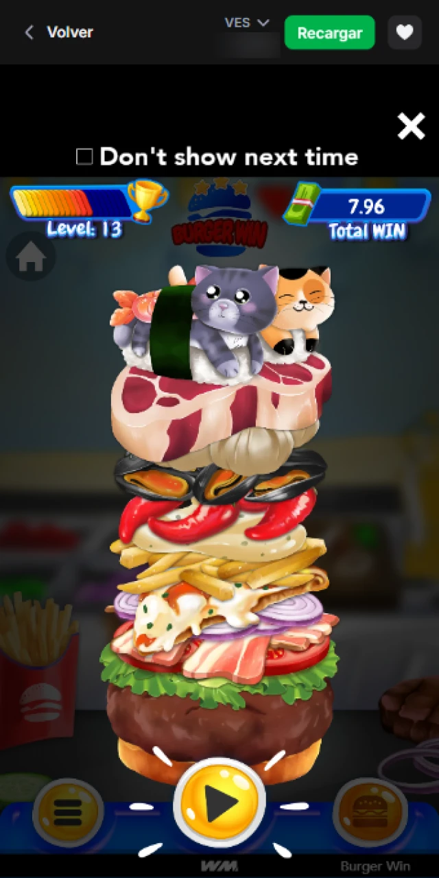 Configura tu apuesta en Burger Win y comienza a ganar en 1win.