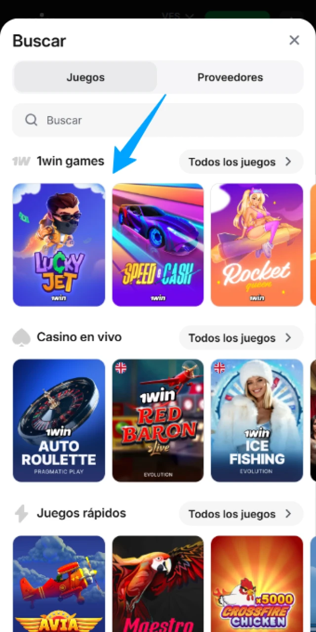 Selecciona el juego Lucky Jet en 1win y comienza tu vuelo.
