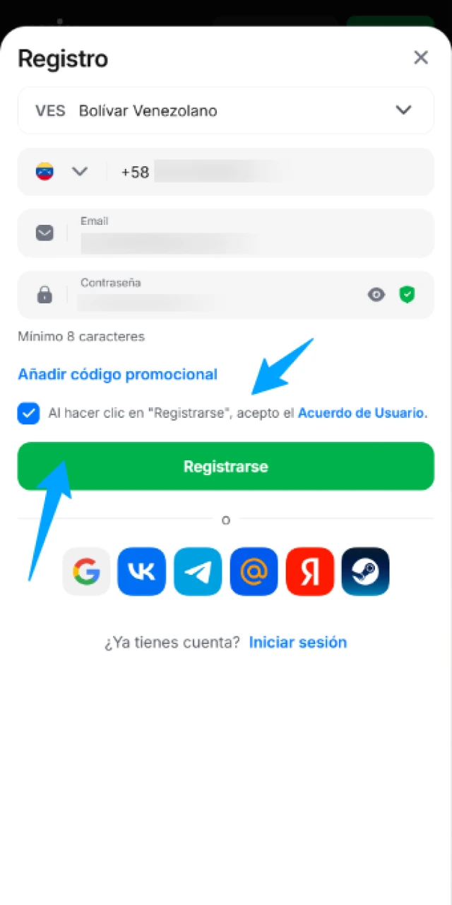 Valida tu registro en 1win para activar todas las funciones de la aplicación móvil de inmediato.