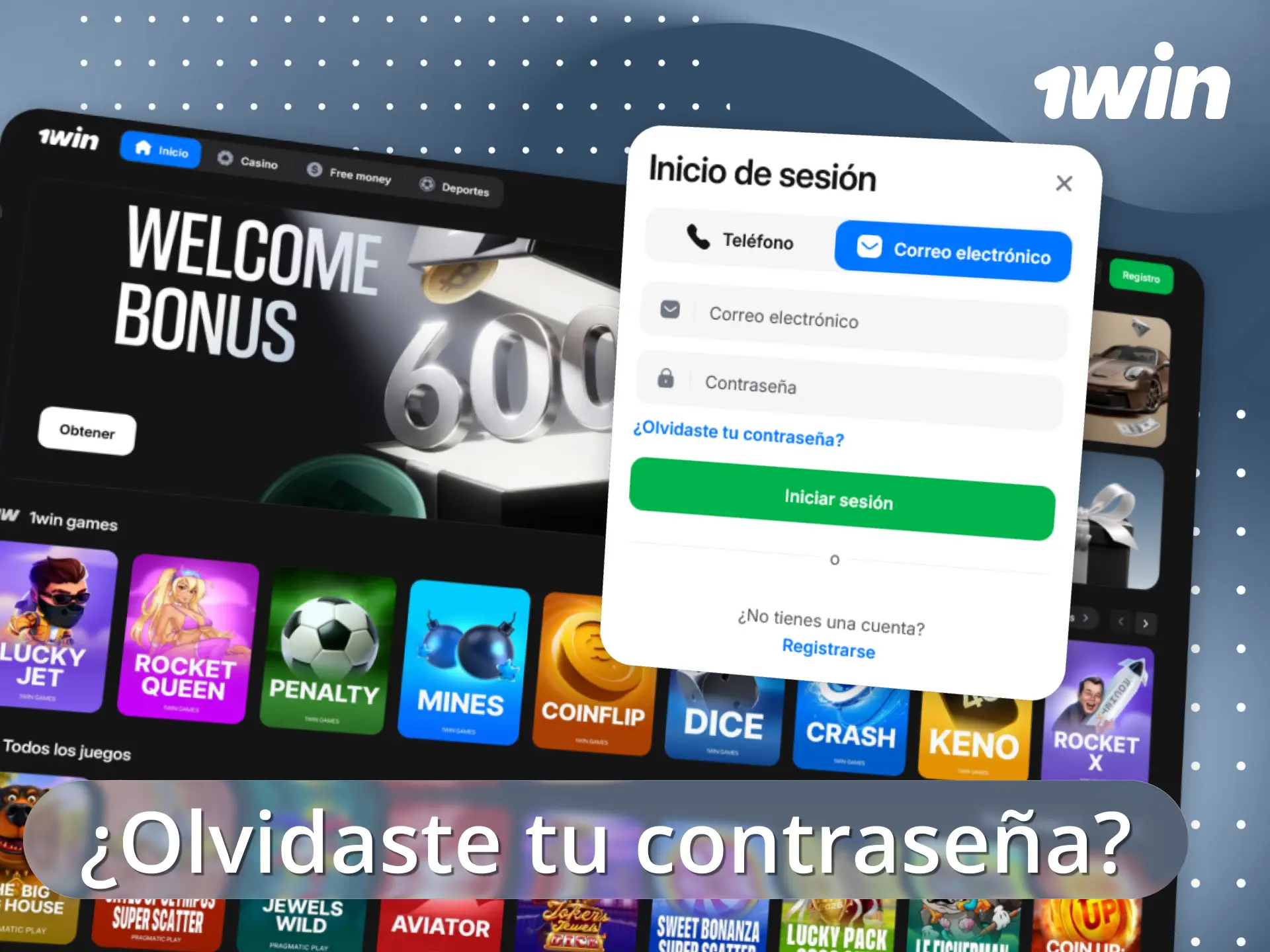 Recupera tu contraseña para acceder rápidamente a la plataforma 1win.