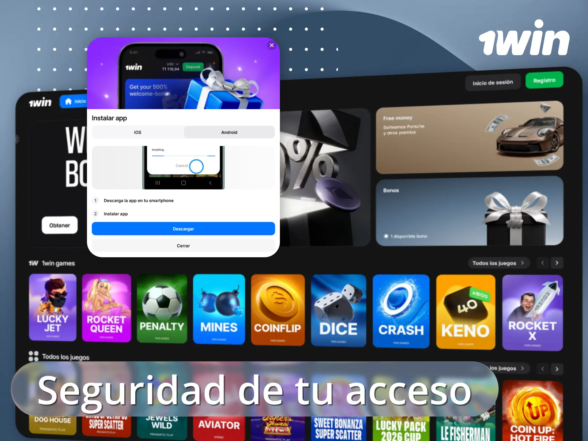 Protege tu acceso y entra solo al sitio oficial de 1win.