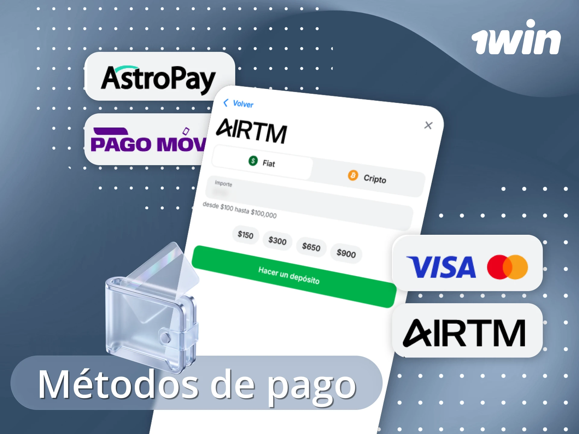 Deposita y retira saldo en 1win con los métodos más seguros.