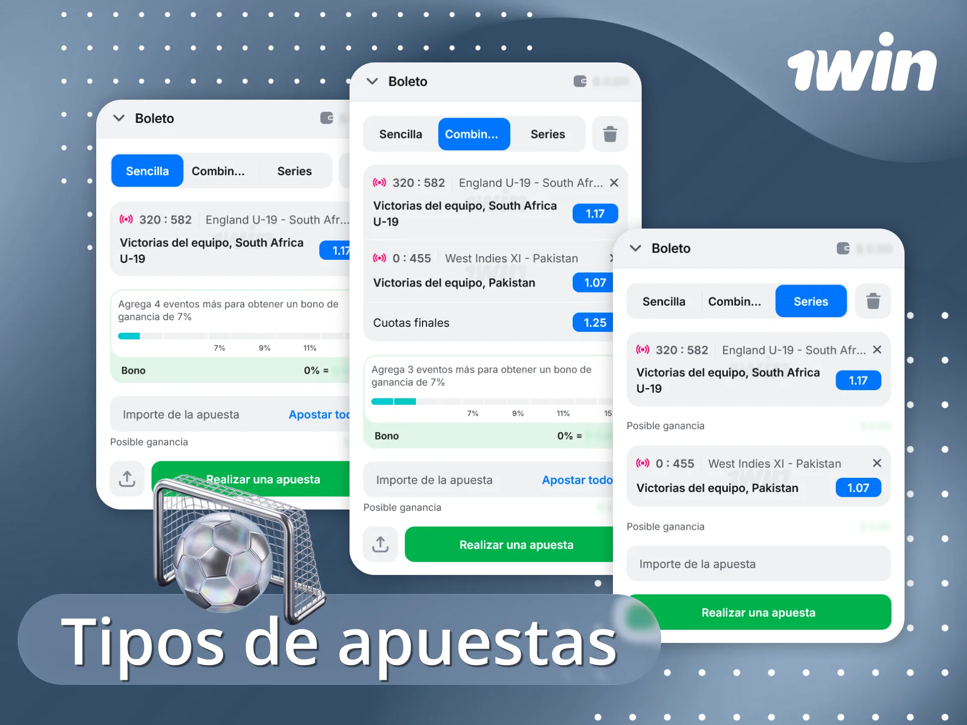 Explora las opciones de pronósticos disponibles en 1win hoy.